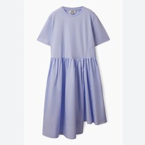 COS NWT A line contrast skirt dress Light Blue M